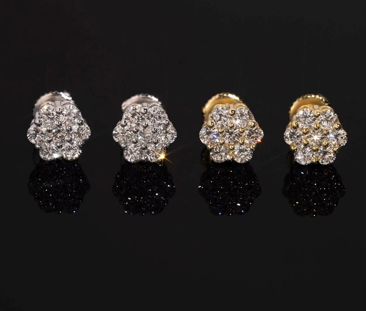 Diamant Ohrstecker 925 Silber