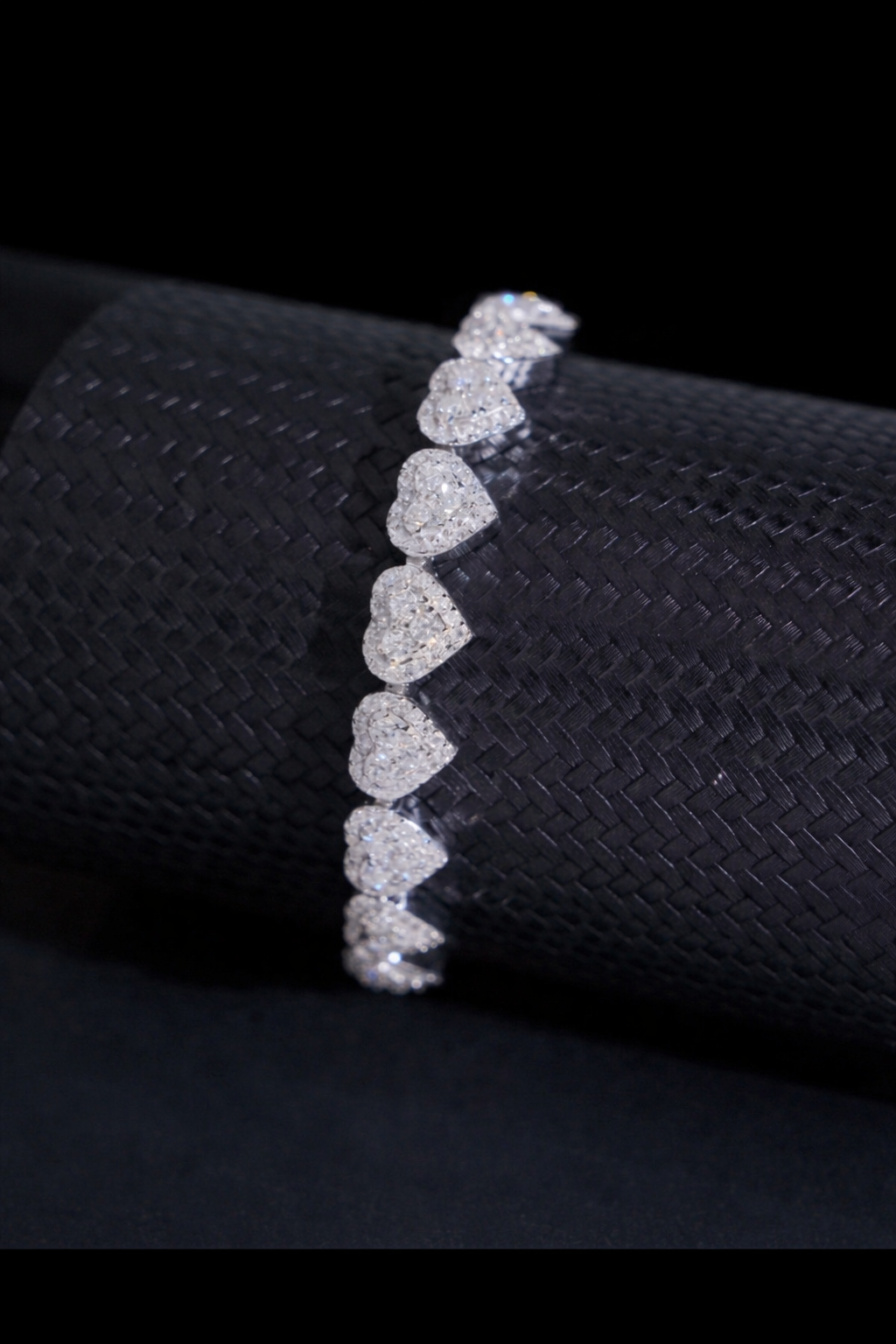 Herz Moissanit Armband – Weiß Gold & Gold Plated