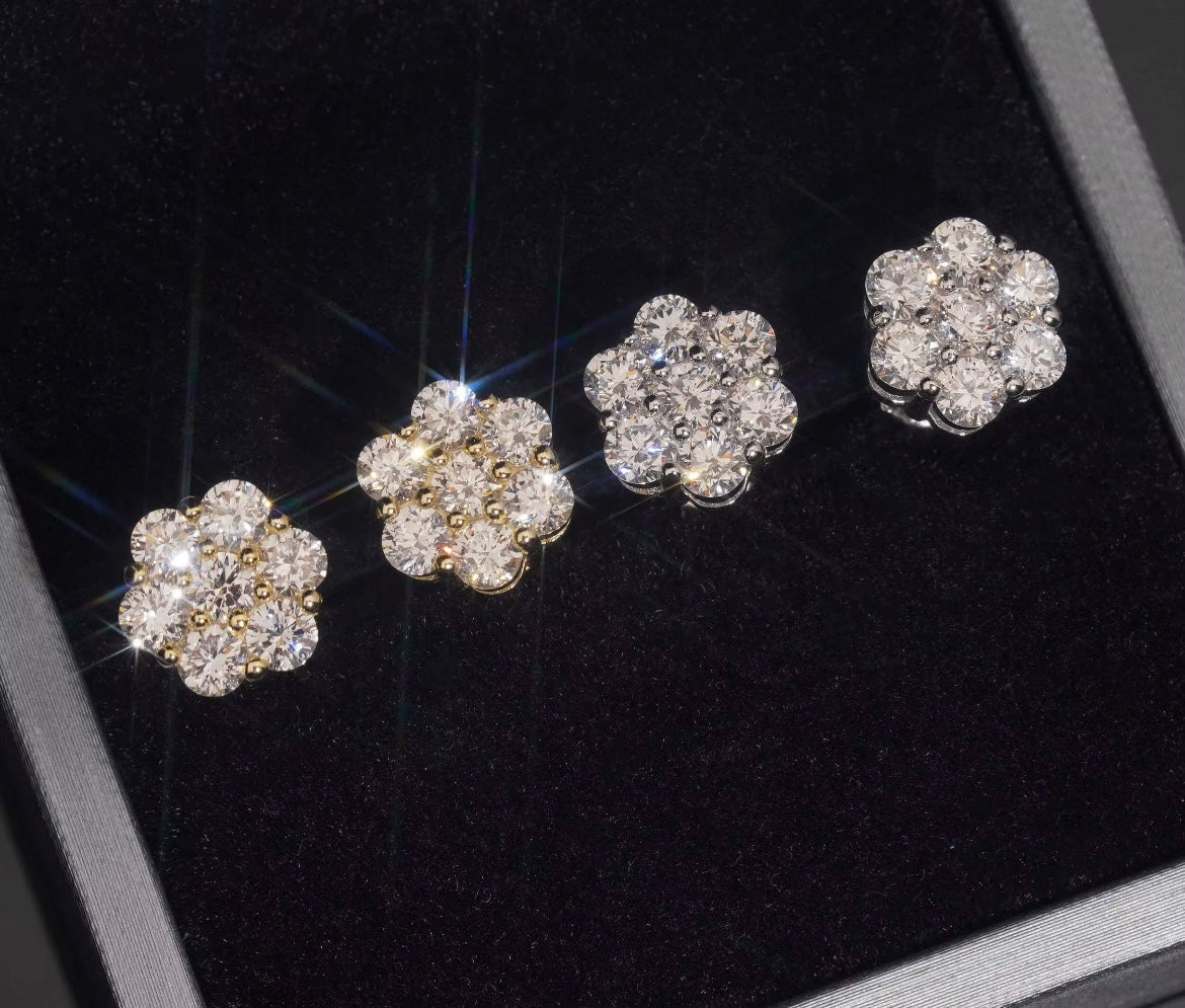 Diamant Ohrstecker 925 Silber