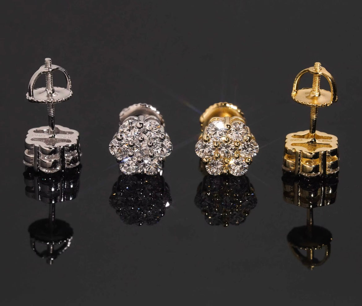 Diamant Ohrstecker 925 Silber